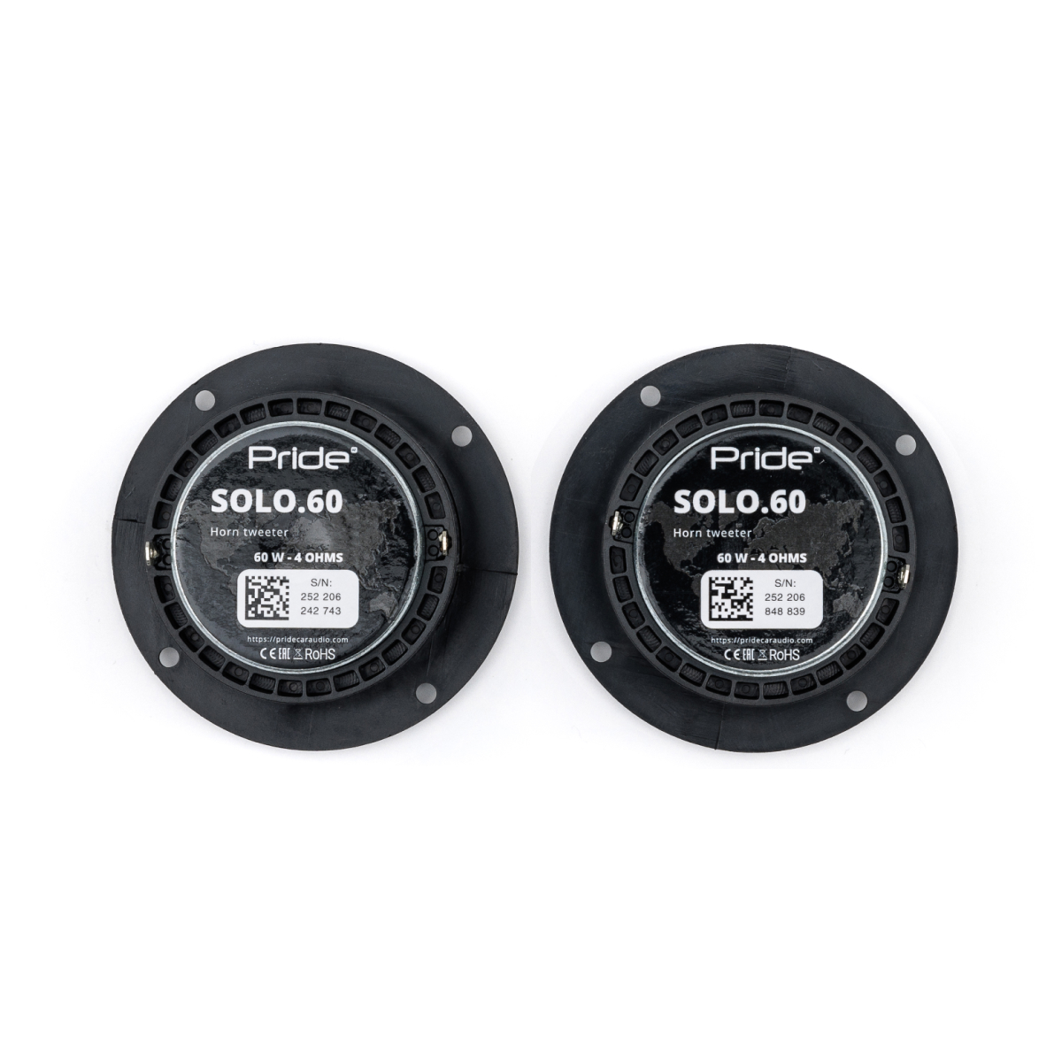 Pride Solo 60 car audio horn tweeters