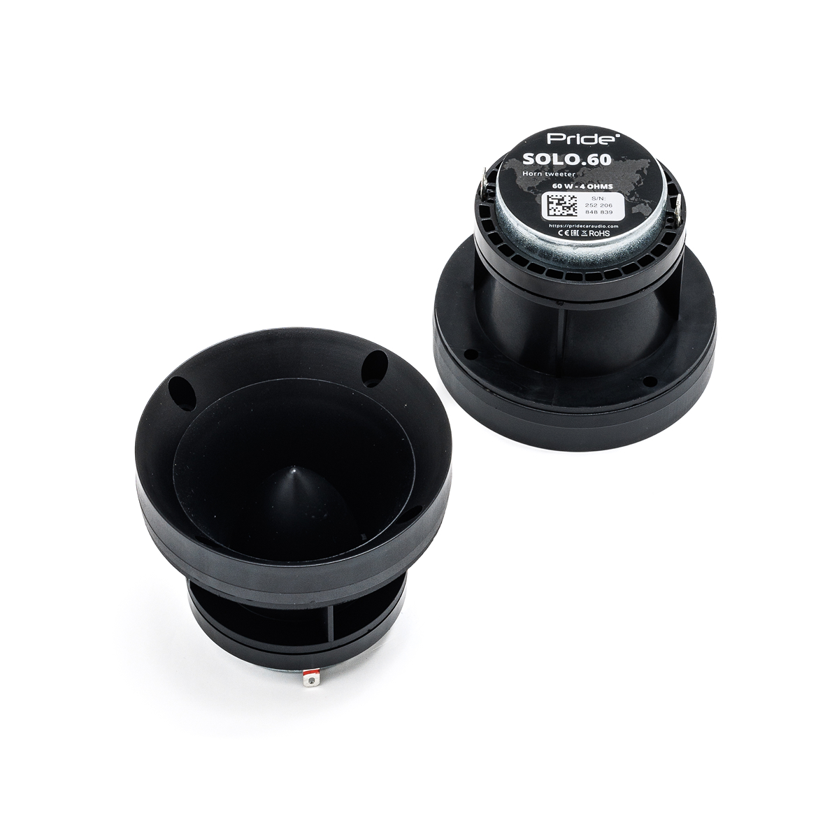 Pride Solo 60 car audio horn tweeters