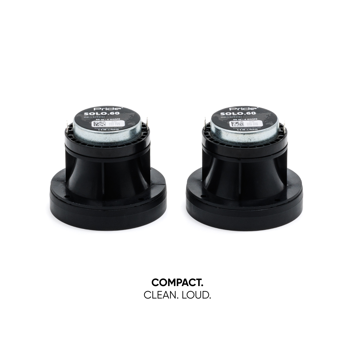 Pride Solo 60 car audio horn tweeters